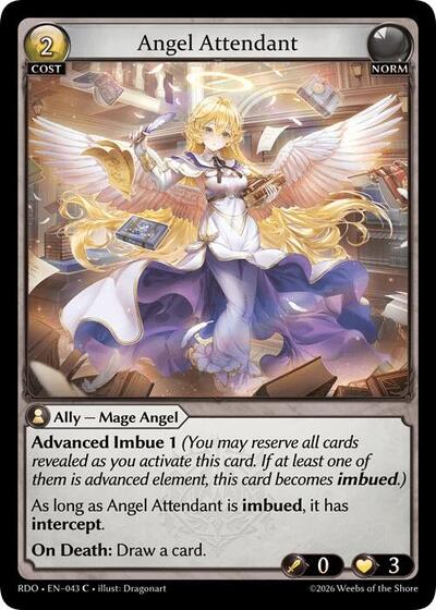 Angel Attendant (Curio Foil) - 043 - Common - Radiant Origins