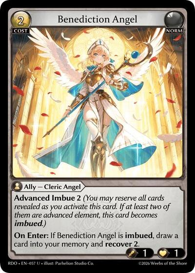 Benediction Angel (Curio Foil) - 057 - Uncommon - Radiant Origins