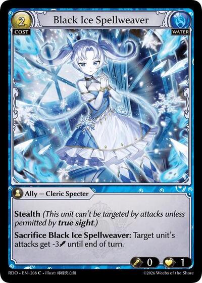 Black Ice Spellweaver (Curio Foil) - 208 - Common - Radiant Origins