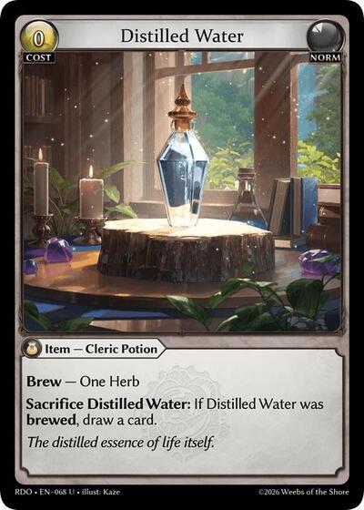 Distilled Water (Curio Foil) - 068 - Uncommon - Radiant Origins