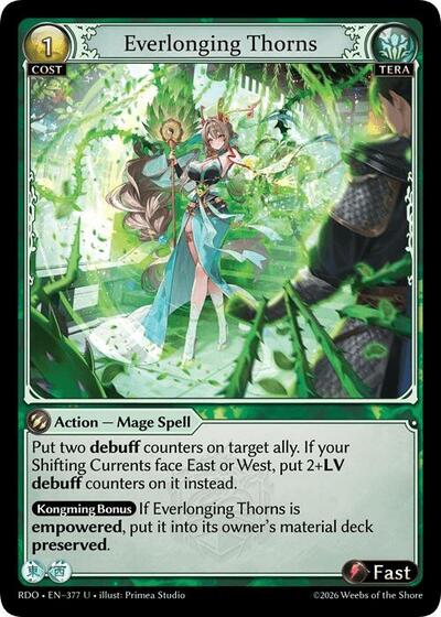 Everlonging Thorns (Curio Foil) - 377 - Uncommon - Radiant Origins