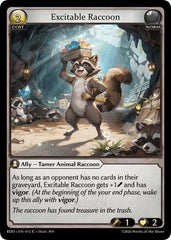 Excitable Raccoon (Curio Foil) - 072 - Common - Radiant Origins