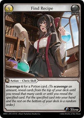 Find Recipe (Curio Foil) - 075 - Common - Radiant Origins