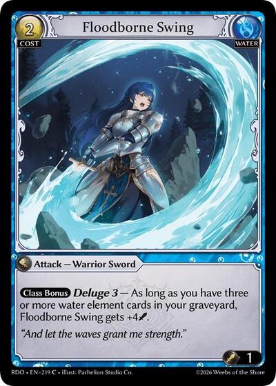 Floodborne Swing (Curio Foil) - 219 - Common - Radiant Origins
