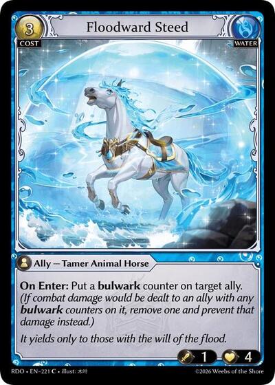Floodward Steed (Curio Foil) - 221 - Common - Radiant Origins