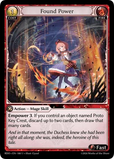 Found Power (Curio Foil) - 188 - Uncommon - Radiant Origins