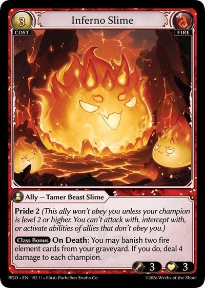 Inferno Slime (Curio Foil) - 192 - Uncommon - Radiant Origins