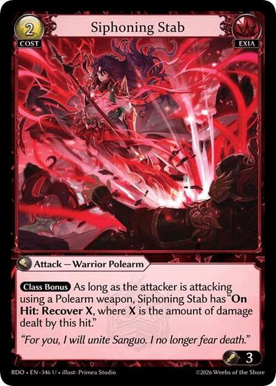 Siphoning Stab (Curio Foil) - 346 - Uncommon - Radiant Origins