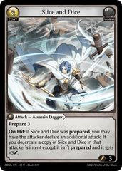 Slice and Dice (Curio Foil) - 145 - Uncommon - Radiant Origins