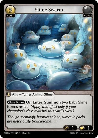 Slime Swarm (Curio Foil) - 147 - Common - Radiant Origins