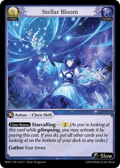 Stellar Bloom (Curio Foil) - 318 - Uncommon - Radiant Origins