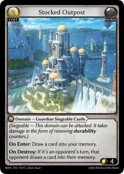 Stocked Outpost (Curio Foil) - 154 - Common - Radiant Origins