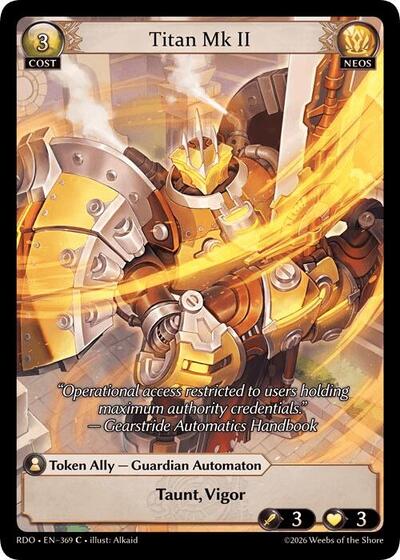 Titan Mk II (Curio Foil) - 369 - Common - Radiant Origins