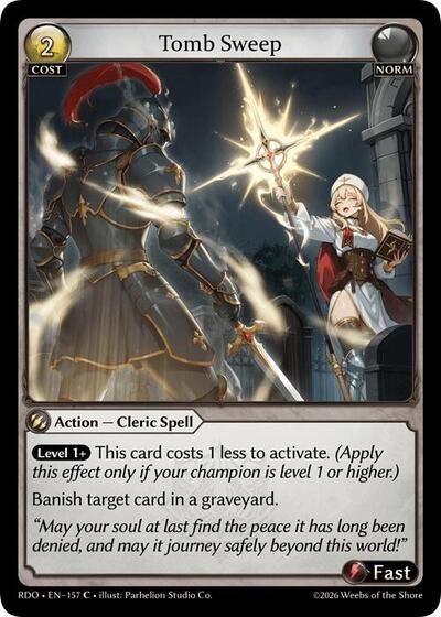 Tomb Sweep (Curio Foil) - 157 - Common - Radiant Origins