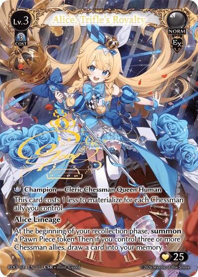 Alice, Trifle's Royalty - 11 - Collector Super Rare - Radiant Origins