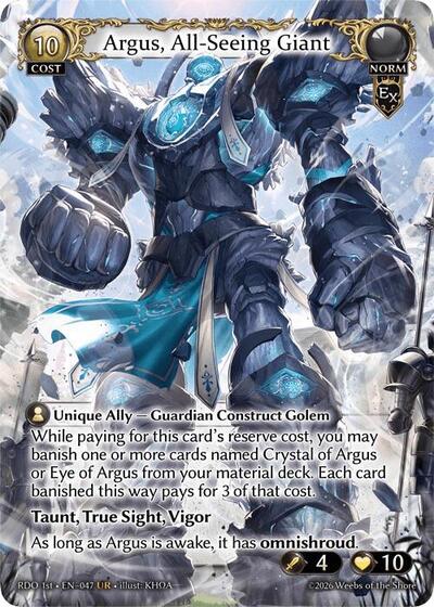 Argus, All-Seeing Giant - 47 - Ultra Rare - Radiant Origins