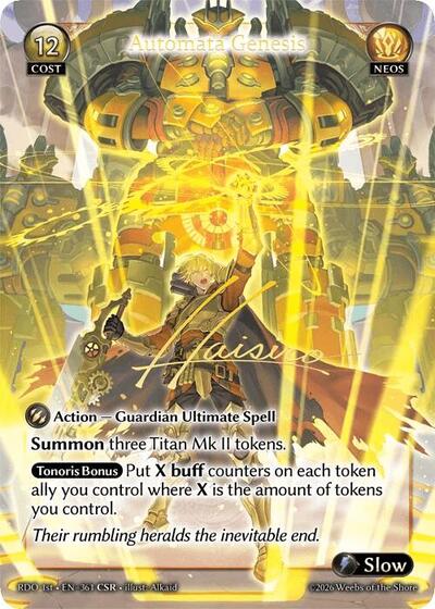 Automata Genesis - 361 - Collector Super Rare - Radiant Origins