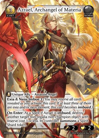 Azrael, Archangel of Materia - 50 - Ultra Rare - Radiant Origins