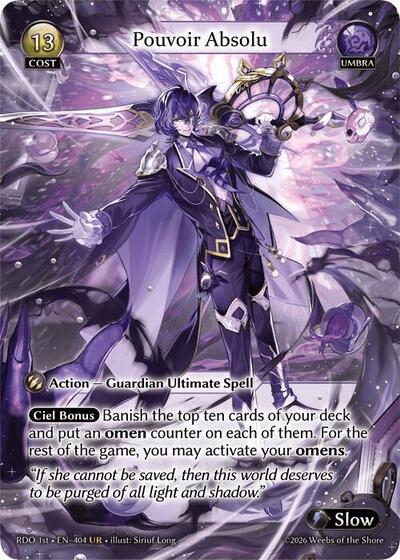 Pouvoir Absolu - 404 - Ultra Rare - Radiant Origins