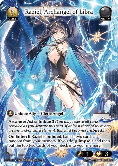 Raziel, Archangel of Libra - 126 - Ultra Rare - Radiant Origins