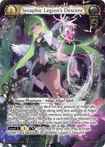 Seraphic Legion's Descent (139A) - 139A - Ultra Rare - Radiant Origins