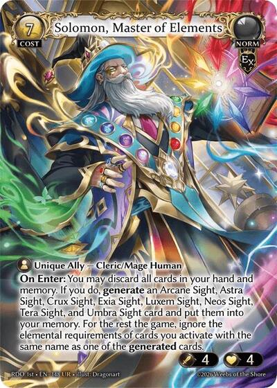 Solomon, Master of Elements - 148 - Ultra Rare - Radiant Origins