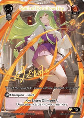 Spirit of Fortuitous Fire (003A) - 003A - Collector Super Rare - Radiant Origins