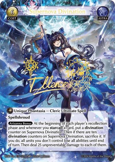 Supernova Divination - 319 - Collector Super Rare - Radiant Origins