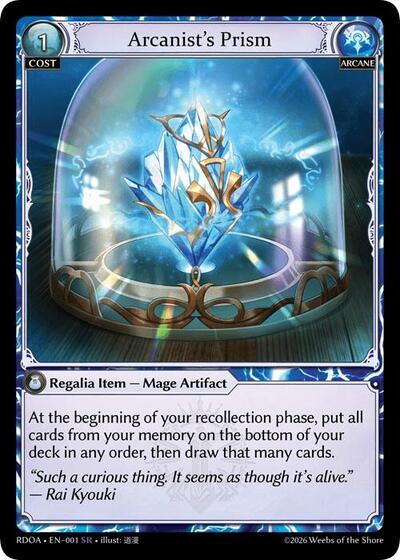 Arcanist's Prism - 001 - Super Rare - Radiant Origins