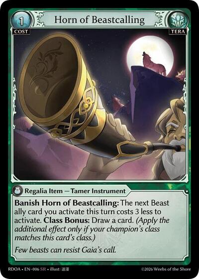 Horn of Beastcalling - 006 - Super Rare - Radiant Origins