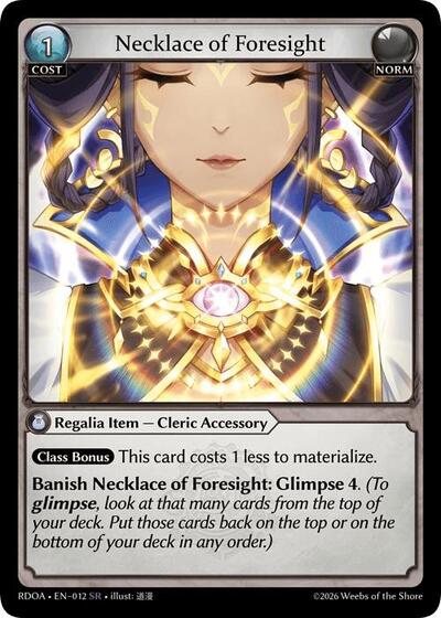 Necklace of Foresight - 012 - Super Rare - Radiant Origins
