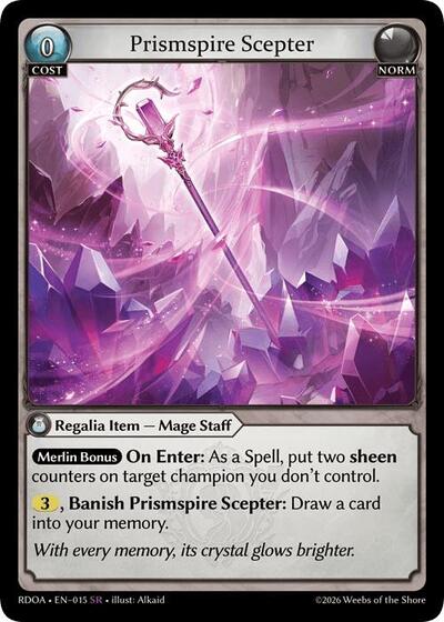 Prismspire Scepter - 015 - Super Rare - Radiant Origins