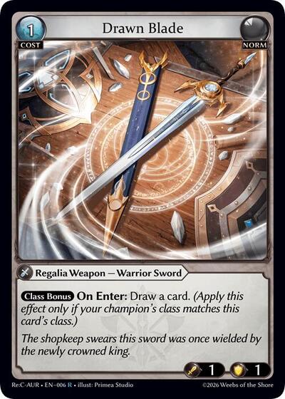 Drawn Blade - 006 - Rare - Mordred Re: Collection, Aurelian Regent