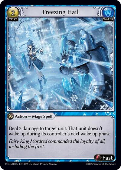 Freezing Hail - 027 - Common - Mordred Re: Collection, Aurelian Regent