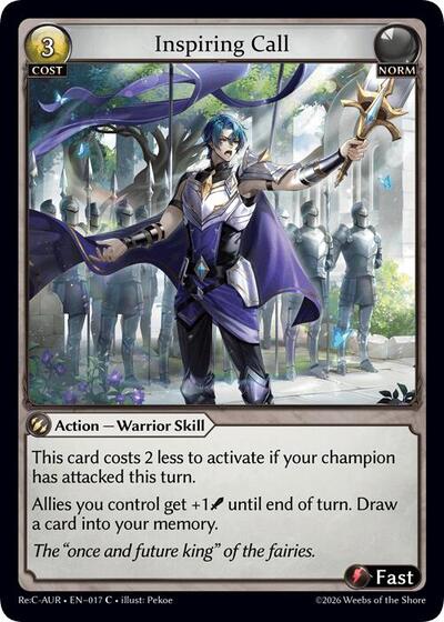 Inspiring Call - 017 - Common - Mordred Re: Collection, Aurelian Regent