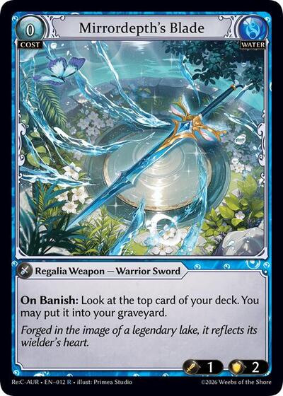 Mirrordepth's Blade - 012 - Rare - Mordred Re: Collection, Aurelian Regent