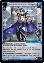 Mordred, Burnished Avenger - 002 - Super Rare - Mordred Re: Collection, Aurelian Regent