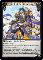 Mordred, Fated Luminary - 004 - Super Rare - Mordred Re: Collection, Aurelian Regent