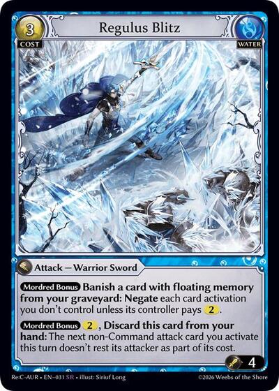 Regulus Blitz - 031 - Super Rare - Mordred Re: Collection, Aurelian Regent