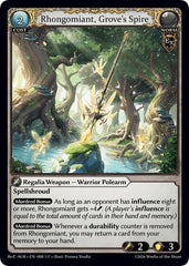 Rhongomiant, Grove's Spire - 008 - Super Rare - Mordred Re: Collection, Aurelian Regent