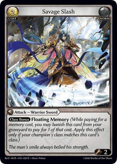 Savage Slash - 020 - Common - Mordred Re: Collection, Aurelian Regent