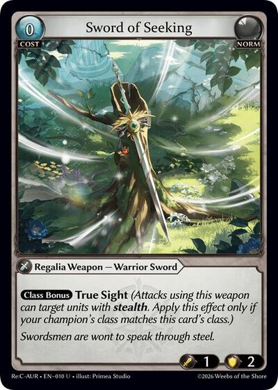 Sword of Seeking - 010 - Uncommon - Mordred Re: Collection, Aurelian Regent