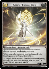 Greater Boon of Dux - 008 - Ultra Rare - Radiant Origins: Pantheon