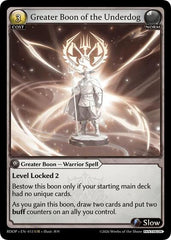 Greater Boon of the Underdog - 013 - Ultra Rare - Radiant Origins: Pantheon
