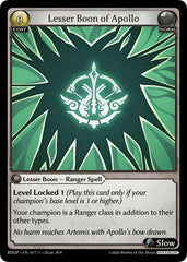 Lesser Boon of Apollo - 017 - Uncommon - Radiant Origins: Pantheon
