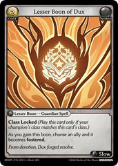 Lesser Boon of Dux - 023 - Uncommon - Radiant Origins: Pantheon