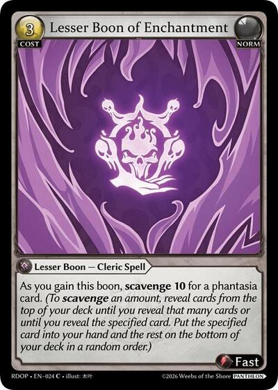 Lesser Boon of Enchantment - 024 - Common - Radiant Origins: Pantheon