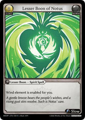 Lesser Boon of Notus - 030 - Rare - Radiant Origins: Pantheon