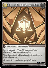Lesser Boon of Ozymandias - 033 - Uncommon - Radiant Origins: Pantheon
