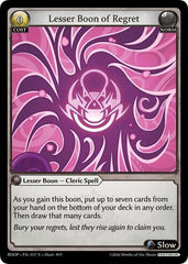 Lesser Boon of Regret - 037 - Rare - Radiant Origins: Pantheon